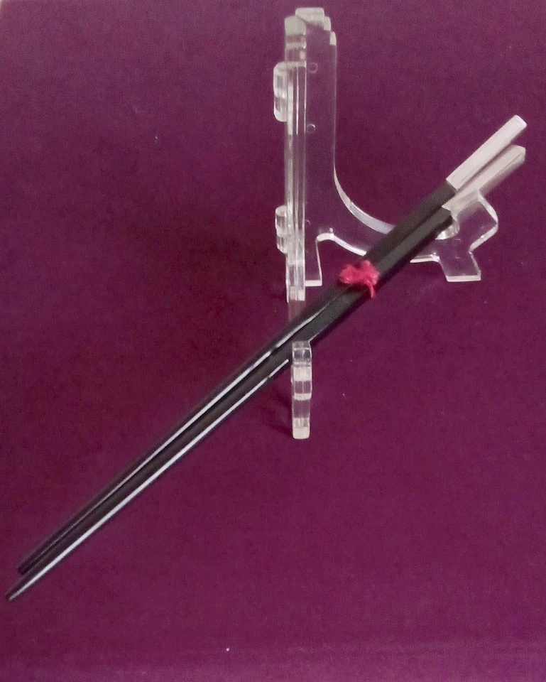 BACCHETTE ORIENTALI IN LEGNO D' EBANO E ARGENTO NUOVE RARE LEGGI TESTO - Immagine 1 di 4