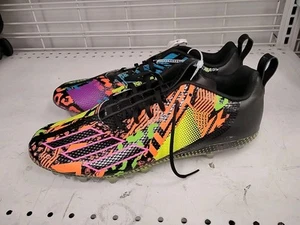 MENS SIZE 13 ADIDAS ADIZERO MISMATCH BLACK/MULTICOLOR FOOTBALL CLEATS - NWOB - Picture 1 of 3