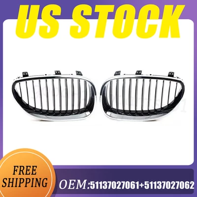 L&R Bumper Kidney Grille Grill for BMW E60 E61 M5 2003-2011 51137027061/062 Foto 1 de 4