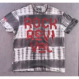 Rock Revival XXL T Shirt Gray Tie Dye Rock Revival Graphic Mens - Picture 1 of 5