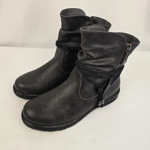 Patrizia Damen Stiefeletten grau 8 niedriger Absatz lässig Moto Western Cowgirl Boho - Bild 1 von 16