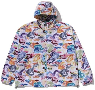 A Bathing Ape BAPE "Art Camo Hooded Jacket" White 1L80-140-311 Size M - Image 1 of 4