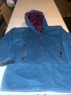 Chaqueta con capucha polar con cremallera Sierra 3-4 blanca vintage X para mujer talla mediana Foto 1 de 4