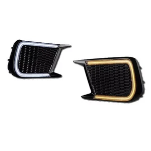 Fits 18-21 Subaru WRX Switchback Sequential LED Bumper Fog Lights Bezel Cover - Picture 1 of 6