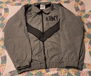 MEDIUM / LONG - US Army Windbreaker IPFU Jacket Gray USED - Picture 1 of 9