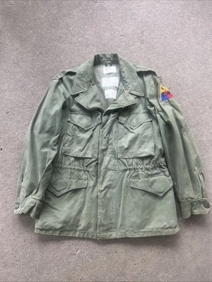 US Army 6th Armored Division M-1950 Field Jacket Post WW2 (Y492 - Image 1 of 4