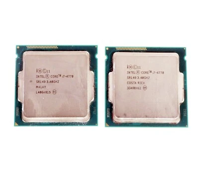Lot of 2 Intel Core i7-4770 3.40GHz 8MB Quad Core CPU Processor LGA1150 SR149 - Image 1 of 4
