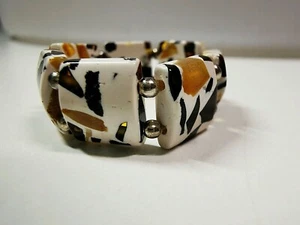 Natural Baltic Amber Elastic Ring- Multicolour - Picture 1 of 9