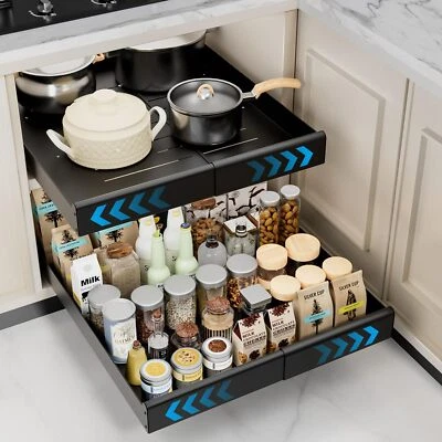 Pull Out Cabinet Organizer Expandable11.8"19.7" Adjustable Slide Out Drawer Or - Image 1 of 4