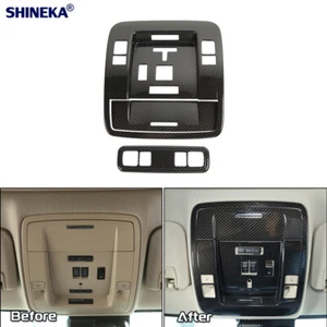 3* Carbon Reading Light Lamp Cover Trim for Chevy Silverad/GMC 14-18 Accessories - Picture 1 of 11