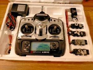 JR PROPO Radio set transmitter receiver servos plane heli retro 35mhz X2610 RC - Picture 1 of 11