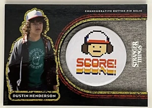 2019 Topps Stranger Things Upside Down #VP-8D Dustin Henderson Relic Pin Card - Picture 1 of 2