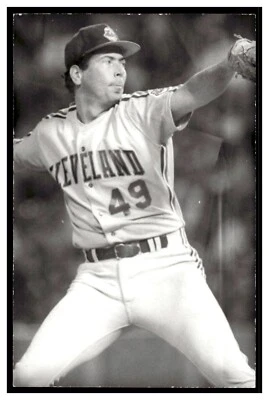 Tom Candiotti (1990) 克利夫兰印第安人老式棒球明信片 PCCI — 第 1/2 张图片