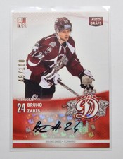 2015-16 Sereal KHL Dinamo Riga Autograph #DRG-AUT-BZ Bruno Zabis 049/100