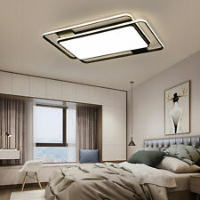 Flush Mount Rectangle LED Ceiling Light Dimmable For Living Room Kitchen Office