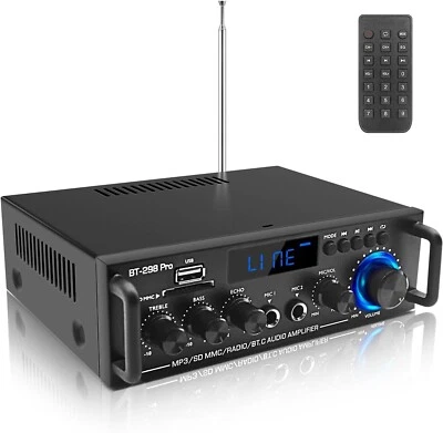 Versatile Bluetooth Amplifier with RCA/USB Inputs - Ideal for Karaoke & Parties - Image 1 of 4