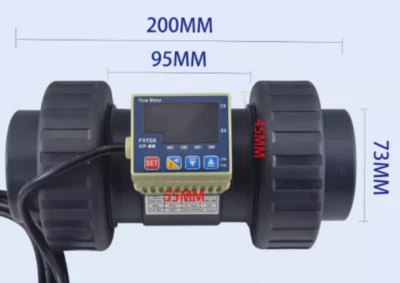 1PC New Fotek ATP-50-RS-PVC-DIN-EPDM Paddle Wheel Flow Meter Brand Free Ship - Image 1 of 3