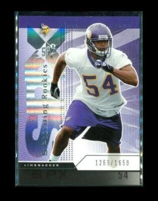 2004 UPPER DECK SPXCITING RC Football Card #127 DONTARRIOUS THOMAS Vikings LE - Image 1 of 2