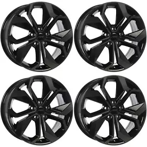 Set of 4 16in Black Alloy Wheel Rims for Ford Focus, OE37L7H 5x108 5Lug 16x6.5 - Picture 1 of 2