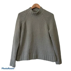 Orvis Sweater Womens Size Large Pale Green Long Sleeve Knit Top Item 2T98 Thick - Picture 1 of 12