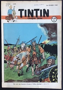 TINTIN Édition belge fascicule n°9 du 26 février 1948 Très bon état - Imagen 1 de 5