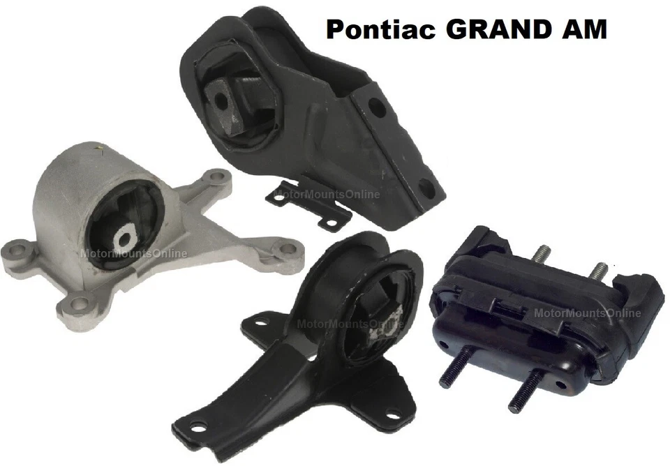8MB223P 4pc Motor Mounts fit 2.4L 3.4L engine 1999 2000 - 2005 Pontiac GRAND AM - Image 1 of 1