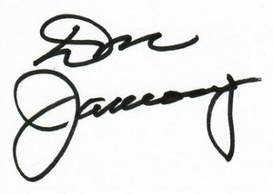 "PGA Champion" Don January Hand Signed 3X5 Card