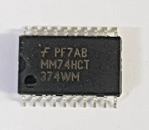 MM74HCT374WM IC FF D-TYPE SNGL 8BIT 20SOIC OCTAL FLIP FLOP IC MM74HCT CHIP - Picture 1 of 10