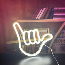 Hand Shape Finger Neon Sign Lights Hanging Decorative Neon Light USB or Battery 