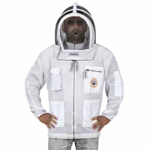 Beekeeper Ultra Ventilated 3 layer mesh Beekeeping Jacket Bee Hat Veil Medium - Picture 1 of 6