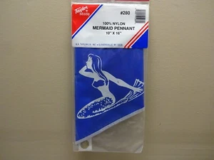 TAYLOR MADE #280 MERMAID PENNANT 10" X 16" NYLON MARINE BOAT NAUTICAL FLAG / NEW - Picture 1 of 3