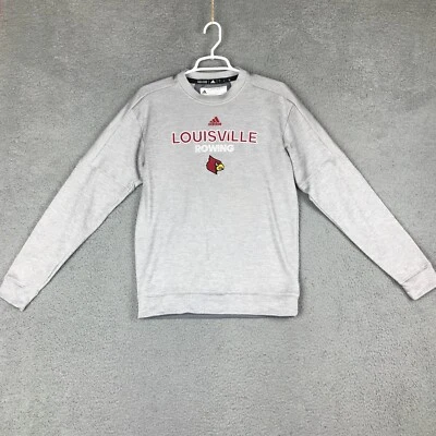Adidas U de L Louisville Cardinal Remo Manga Larga Cuello Redondo Gris Sudadera S Foto 1 de 4