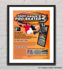 Affiche publicitaire promotionnelle brillante Tony Hawk's Pro Skater 3 Nintendo Gamecube non encadrée G5983