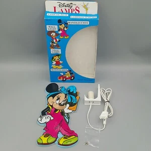  💡 Walt Disney Wandlampe Minnie Mouse Kinderzimmer Lampe Radio Mini Maus Micky - Picture 1 of 12