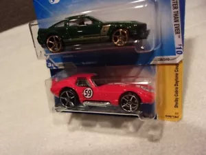 Hot Wheels Shelby Cobra Daytona Coupe + "07 Shelby GT500 Faster Than Ever 1:64 - Picture 1 of 5