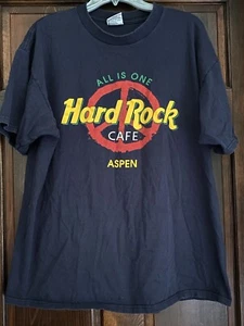 Camiseta De Colección Hard Rock Café Aspen Colorado All is one Peace XL Hecha en EE. UU. - Imagen 1 de 7
