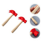  2 Pcs Children Hammer Toy Simulated Small Wooden Toddlers Toys Percussion
