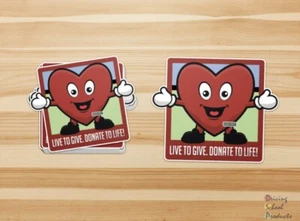 Live To Give, Donate To Life Organ Donation Sticker Decal - Drivers ED - Picture 1 of 1