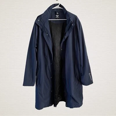 Abrigo de Entrenador Sunice Alan Largo Completo Para Hombre Grande Azul Marino Básico Cortavientos  Foto 1 de 4
