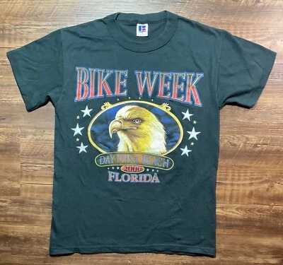 Daytona Bike Week T Shirt Sz S Black Motorcycle Rally 2000 Vintage Single Stitch - Image 1 of 4