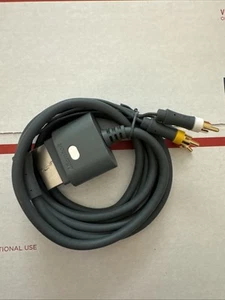 GENUINE OFFICIAL OEM Microsoft Xbox 360 Console Composite AV Cable X810973-001 - Picture 1 of 1