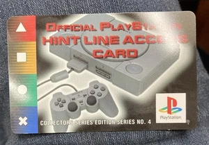 Official PlayStation Hint Line Access Card Collector Series Edition No. 4 - Afbeelding 1 van 2