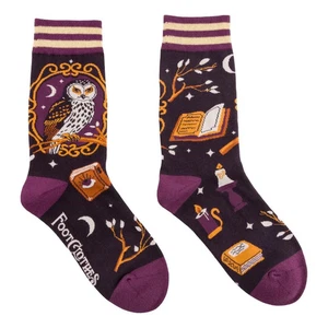 Supervisor Owlfred Unisex M/L Size 6-13 Crew Socks Foot Clothes Owl Fashion New - Picture 1 of 2