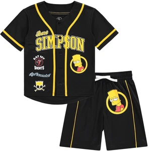 Boys Bart Simpson Baseball Jersey Shirt and Shorts Clothing Set- Little and... - Picture 1 of 8