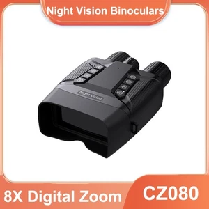 CZ080 600m 4K HD 8X Digital Zoom Night Vision Binoculars Video Recorder Hunting - Picture 1 of 16