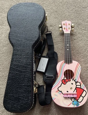 Hello Kitty Ukulele and Brand New Kinsman Hard Case in excellent condition - Image 1 of 4