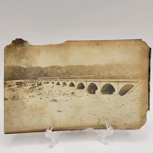 RPPC Santa Ana River Viaduct, un ponte ferroviario a Riverside, California c1910 - Foto 1 di 2