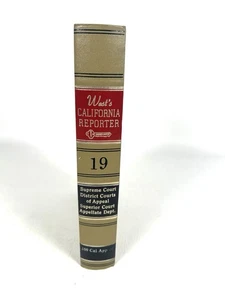 California Reporter 1962 2d Series Volume 19 - Picture 1 of 5