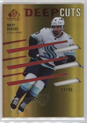 2023-24 Upper Deck SP Game Used Deep Cuts Red /35 Matty Beniers #DC-1 - Image 1 of 2