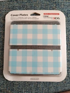 Cover Plates Vichy Bleu New Nintendo 3DS - Picture 1 of 2